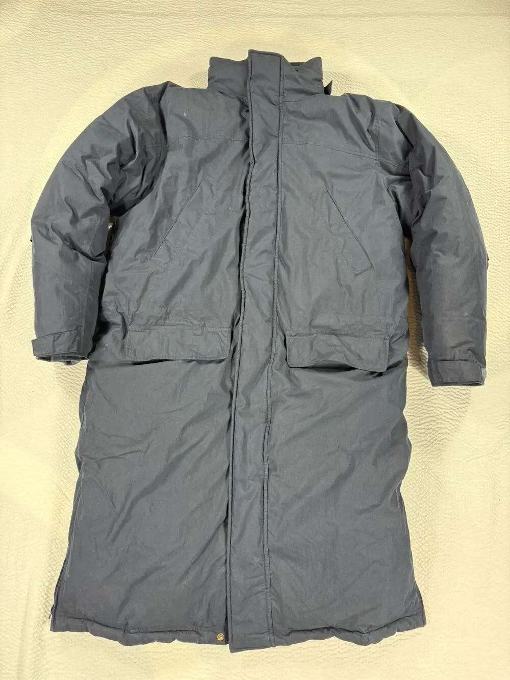 VINTAGE LL Bean Jacket Mens Large Tall Navy Parka Jacket Goose Down Gore Tex